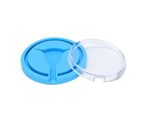 Brrnoo Y Shaped IUD Training Model Blue Plastic Contraceptive Demo Kit with Detachable Lid for Teaching IUD Placement Procedures