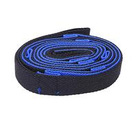 Brrnoo Yoga Strap, Stretching Bands With Multiple Independent Stretching Loops 2M Nylon Equipment Stretch Bands For Exercise For Exercise Fitness Gym (Blue and Black)