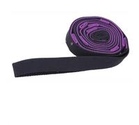 Brrnoo Yoga Strap, Stretching Bands With Multiple Independent Stretching Loops 2M Nylon Equipment Stretch Bands For Exercise For Exercise Fitness Gym (Purple + Black)