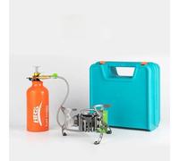BRS-8A Multi Fuel Portable Camping Stove, Butane & Diesel Foldable Gas Burners with Empty 500ml Gasoline Bottle for Camping and Picnic Cooking