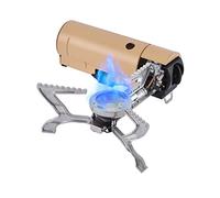 BRS-99 Mini Foldable Portable Butane Stove 2670W Camping Stove Outdoor Gas Stove with Storage Bag for Picnic Hiking Home Travel (BRS-99 Khaki)