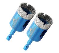 BRSCHNITT 25mm Diamond Core Drill Bit, 1 Inch Hex Shank Dry Drilling Set for Porcelain, Ceramic, Stone, Granite, Marble