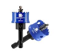 BRSCHNITT 2PCS Bi-Metal Hole Saw 25mm,Hole Cutter Set Hex Shank for Drilling Thin Metal,Stainless Steel,Mild Steel and Aluminium