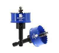 BRSCHNITT 2PCS Bi-Metal Hole Saw 32mm,Hole Cutter Set Hex Shank for Drilling Thin Metal,Stainless Steel,Mild Steel and Aluminium