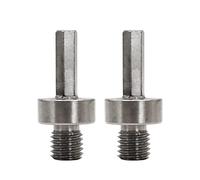BRSCHNITT Core Drill Bit Arbor Adapter, 2pcs M14 Thread to 3/8" Hex Shank for Threaded Diamond Hole Saw Core Drill Bit