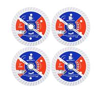 BRSCHNITT Diamond Blade for Concrete Masonry,4pcs 75mm with Arbor 10mm Dry/Wet Continuous Rim Diamond Cutting Disc for Granite Marble Stone Hard Concrete Reinforced Concrete