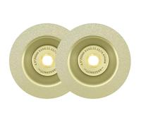 BRSCHNITT Diamond Grinding Cup Wheel-2pcs 115mm for Dekton Porcelain Tile Ceramic Glass Granite Marble Grinding Disc Fits 7/8-5/8 Inch Arbor 115mm