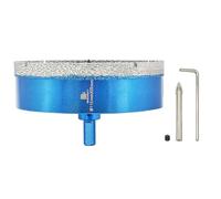 BRSCHNITT Dry Diamond Core Drill Bit with Pilot Bit - 115MM Diamond Tile Hole Saw with Triangle Shank for Porcelain Tile Ceramic Stone Granite Marble