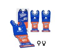 BRSCHNITT Obsidian Carbide Multi Tool Blades Muti-Material 3pcs | Oscillating Tool Blade Quick Release for Wood,Nails,Plaster and PVC