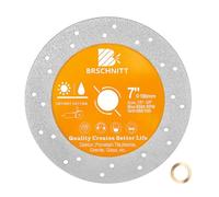 BRSCHNITT Rock Slab Grinding Disc - 7 inch(180MM) Glass Cutter Disc, Granite Cutting Disc, Diamond Grinder Wheel for Rock Slab, Stone, Tile, Marble, Granite, Glass Diamond Cutting Discs