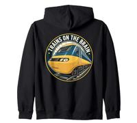 Brtitish Rail 125 High Speed Train - Trains On The Brain Zip Hoodie