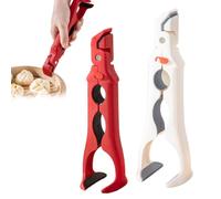 BRTNUP 2 Pack Hot Plate Gripper, 3-in-1 Silicone Anti-Scald Bowl Holder Clip for Kitchen Multi-Purpose Non-Slip Heat Resistant Hot Plates Gripper Hot Plate Tong & Anti-Scald Clip for Bowls Plates Pans