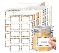 BRTNUP 200Pcs Jam Labels for Jars, Jam Jar Labels Self Adhesive Easy Peel Waterproof Food Label Stickers Freezer for Kitchen Preserves Containers Homemade Jam Jar Label with Easy Write Surface 60x40mm