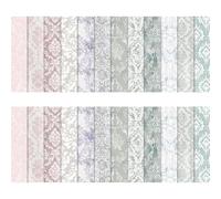 BRTNUP 24 Sheets Scrapbook Paper, 6" x 6" Decoupage Paper Sheets Scrapbook Background Papers Pad Scrapbooking Papers Pads Floral Pattern Papers for Crafting Decoupage DIY (Multicolor L)