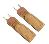 BRTNUP 2PCS No Buckle Belt for Men Women,Metal Hook Elastic Belt,Adjustable & Invisible Waistband for All-Day Comfort in Work, Travel and Casual Wear (Brown)