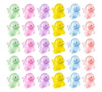BRTNUP 30pcs Glow in The Dark Resin Animal Figurines Ornament include Sea Lion, Tiny Realistic Resin Plastic Duck Cute Figures for DIY Miniature Aquarium,Fish Tank,Home Decoration