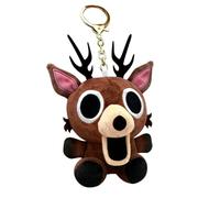BRTNUP 9-9 Nights in the Forest Deer Plush Keychain, Soft Plush 99 Night Deer Toy with Keychain for Video Game Fans & Home Decor 9-9 Nights in the Forest Deer Keychain Plush for Gifts & Collection