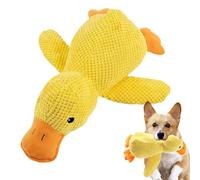 BRTNUP Anti-Stress Duck, 25 x 22 cm Dog Toy Duck with Squeaker, Soft and Robust Cuddly Toy, for Separation Anxiety and Alone, Dog Cuddly Toy for Small and Medium Dogs