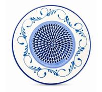 BRTNUP Ceramic Garlic Grater Plate, Handmade Painted Ceramic Grating Plate