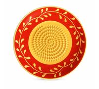 BRTNUP Ceramic Garlic Grater Plate, Handmade Painted Ceramic Grating Plate