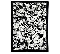 BRTNUP Coloring Blanket,50x60 Inch DIY Washable Colouring Blanket for Adults, Creative Outdoor & Indoor Activity, Personalized Gift for Adults (Happy Cats and Dogs)