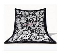 BRTNUP Coloring Blanket,50x60 Inch DIY Washable Colouring Blanket for Adults with 24 Colored Pens, Creative Outdoor & Indoor Activity, Personalized Gift for Adults (Happy Cats and Dogs)