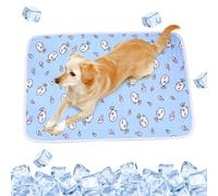 BRTNUP Dog Cooling Mat,Pet Cool Mat Extra Large 90×70cm,Washable Ice Silk Cool Pad, Washable,Non-Slip, Cooling Relief for Cats and Puppys in Summer-No Gel