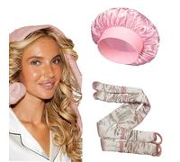 BRTNUP Heatless Curlers with Nightcap Set, Satin Hair Curlers No Heat for Overnight Curls for All Hair Types No Heat Hair DIY Styling Tools Heatless Curling for Overnight Heatless Curls for Sleeping