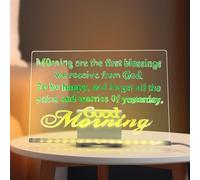 BRTNUP LED Drawing Board, Light Up Acrylic Board with 7 Neon Markers & Stand 30x20cm LED Note Board Gift for Birthdays Christmas Halloween Reusable Light Up Drawing Board for Teens Light Drawing Board