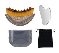 BRTNUP Lymphatic Drainage Brush for Face, Lymphatic Contour Face Brush with Gua Sha Lymphatic Drainage Massager for Chin & Jawline Sculpting Faces Massager for Relieve Fatigue Reduce Puffiness (1 PC)