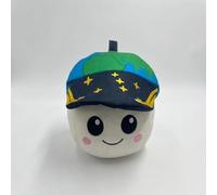 BRTNUP Moon Plush Toy, Rise Plush Toy Inspired by Artemis II Zero-Gravity Indicator 8.7" Moon Plush Stuffed Animal Cute Moon Plush Toy Space Aviation Commemorative Ornament for Astronomy Enthusiasts