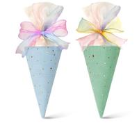 BRTNUP Pack of 2 First Day at School Siblings School Cone, Storage Gift Bag