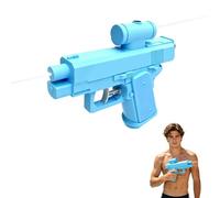 BRTNUP Prank Water Gun, Prank Two-Way Water Gun Lightweight Reverse Water Pistol Spray from Front & Back Novelty Reverse Water Guns Creative Prank Water Pistol for Summer Parties & Outdoor Fun (Blue)