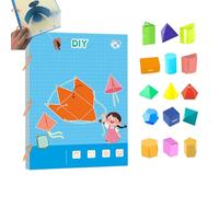 BRTNUP Pull String Toy,3D Geometry Learning Book,Interactive Educational Maths Toy to Learn Volume & Surface Area for Kids Ages 5-12, STEM Gift(Entirely in English)