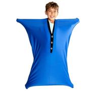 BRTNUP Sensory Body Sock, 47" x 27" Sensory Stretchy Body Sock for ADHD Kids Full-Body Wrap Stretchy Body Sock for Children with Autism and Anxiety to Relieve Stress Self-Claming Sensory Sack (Blue)