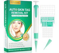 BRTNUP Skin Tag Removal Kit, Remove Skin Tag Fast-Acting Safe Skin Tag Remover for Face Body with 30 Bands (4-9mm) & 36 Skin Repair Patches Painless Wart and Mole Remover for Smooth Clear Skin (Green)