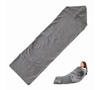 BRTNUP Sleep Pod, 360° Wrap Wearable Blanket for Adults Ultra-Lightweight Compression Sleep Sack Breathable Sensory Compression Blanket Portable Sleeping Bag for Home Travel Camping (Gray, 150*40cm)