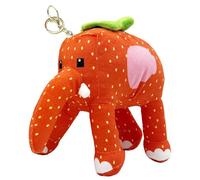BRTNUP Steal a Brain rot Plush Keychain, Soft Plush Brainrot Toys with Keychain Hanging Ornament for Decoration and Gifts Brainrot Plush for Emotional Support and Fans Collection (Strawberry Elephant)