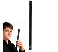 BRTNUP Tin Whistle, Irish Tin Whistle D, 6 Hole Aluminum Whistles with Food-Grade Mouthpiece and Clear Tone Irish Penny Tin Whistles for Beginners Intermediate and Expert Band Performances (Black)