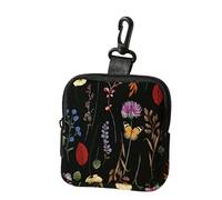 BRTOLIIAO 1 pc Flower pattern printing large capacity coin wallet, digital printing coin wallet storage bag, ideal choice for gifts