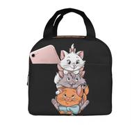 BRTOLIIAO Aristocats Cats Marie Berlioz Toulouse Insulated Lunch Bag Leakproof Meal Container Thermal Bag Tote Lunch Box Office Men Women