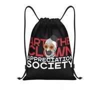 BRTOLIIAO Art The Clown Society Terrifiers Drawstring Backpack Women Men Sport Gym Sackpack Foldable Training Bag Sack