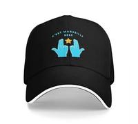 BRTOLIIAO Artistic Lettering C'est Marseille Bebe Blue JUL Sign Hiking Baseball Caps For Mens Unisex Male Beach Sunscreen Hat Peaked Cap