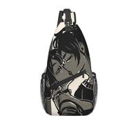 BRTOLIIAO Ashley And Andrew The Coffin Of Andy And Leyley Chest Bag Men Sling Crossbody Backpack Chest Bag Hiking Daypack Shoulder Bag