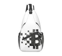 BRTOLIIAO Bitcoin BLOCKCHAIN Crossbody Sling Bag Printed Chest Bag CIRCUIT BOARD Shoulder Backpack Daypack Hiking Outdoor Camping Satchel