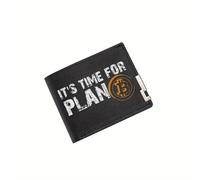 BRTOLIIAO Bitcoin symbol Plan Time For Men's Wallet Printing Design Simple Modern Stylish Business Father's Boyfriend's Christmas Lover's