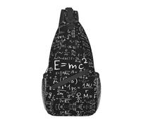 BRTOLIIAO Cool Physics Equations Sling Crossbody Backpack Men Geek Science Math Shoulder Chest Bag for Travel Cycling
