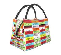 BRTOLIIAO Custom Anesthesia Medication Labels Lunch Bag Women Warm Cooler Insulated Lunch Box for Picnic Camping Work Travel