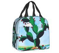 BRTOLIIAO Custom Cactus Card Mexican Bingo Lottery Portable Lunch Boxes Women Cooler Thermal Food Insulated Lunch Bag lunch bags for women