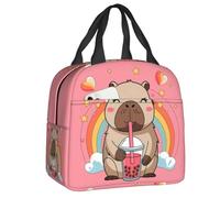 BRTOLIIAO Custom Cute Capybara Resuable Lunch Box Women Waterproof Thermal Cooler Food Insulated Lunch Bag School Children Student